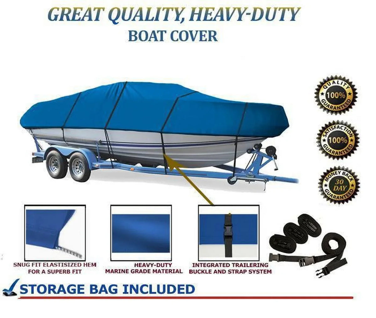 BLUE, outstanding high-grade craft protector matching for Bayliner 2000 Admiralty BR 1978