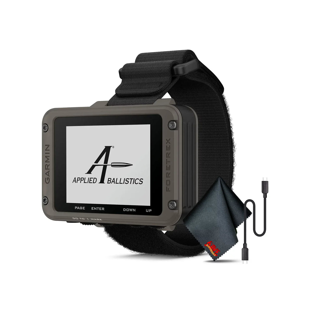 Garmin Foretrex 901 (Ballistic Edition) with 6Ave Cleaning Cloth