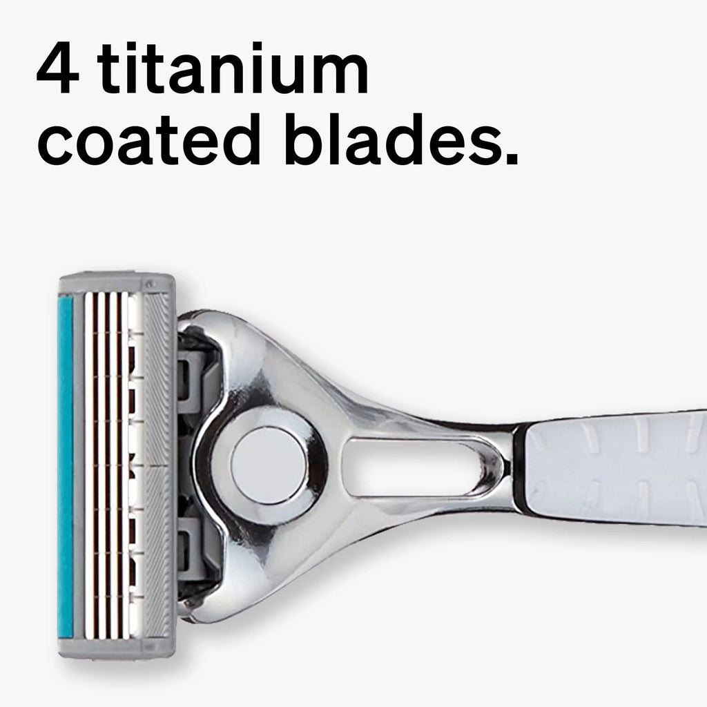 Schick Quattro Titanium Razor With 16 Refill Blades (Packaging May Vary)