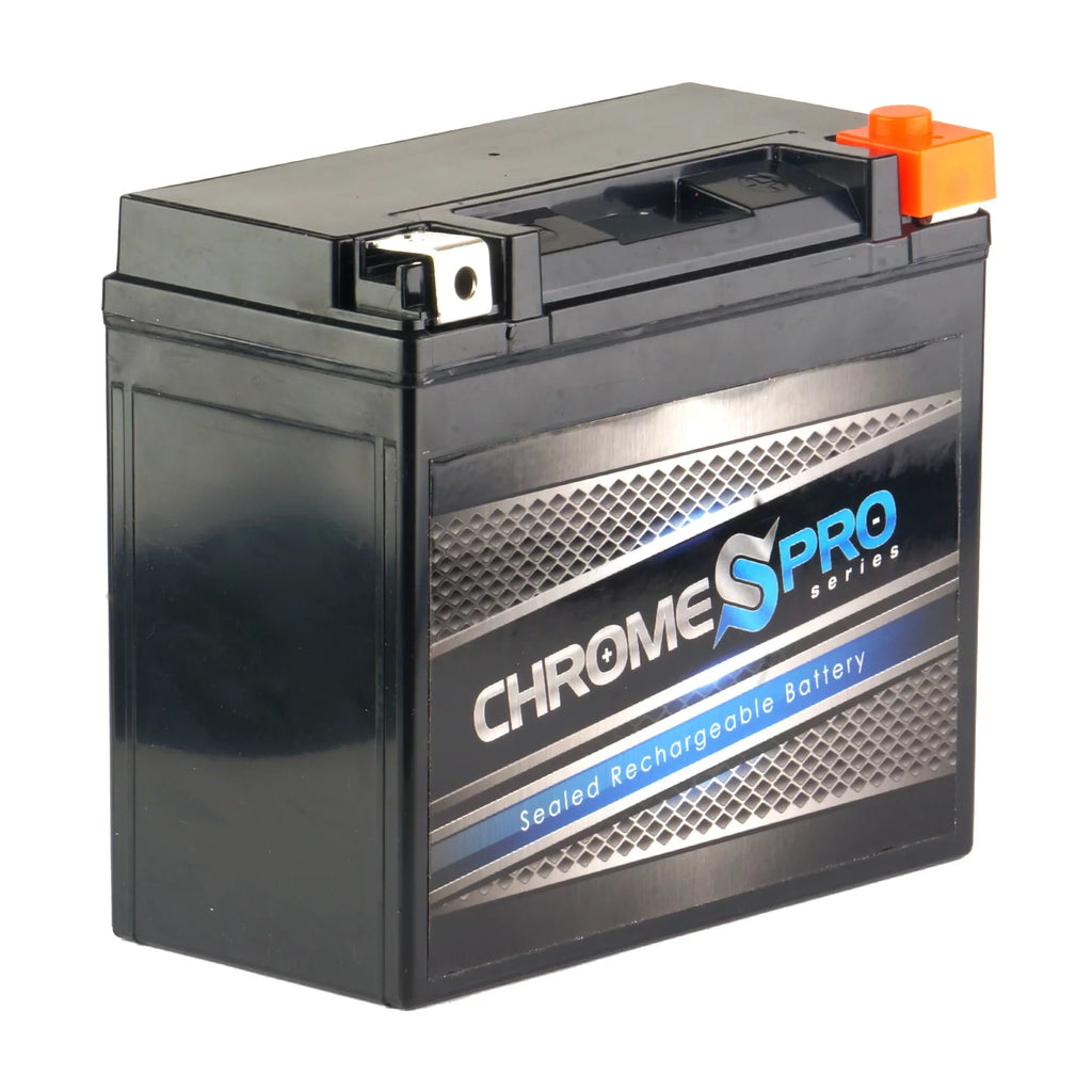 Chrome Pro Battery Ytx20hl-bs (20hl-bs 12 Volts,18 Ah, 310 Cca) Motorcycle Battery for Kawasaki 1000cc Zg1000-a Concours 1998