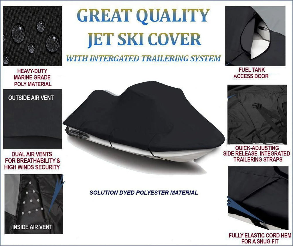 BLACK 600 DENIER JetSki shield matching for Jet Ski shield Watercraft jetski Kawasaki Ultra 310LX 2014 2015 2016 2017 2018 2019 2020 2021